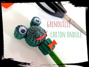 grenouille carton ondulé