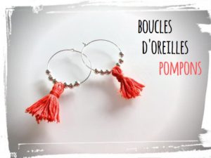 Boucles d'oreilles pompons