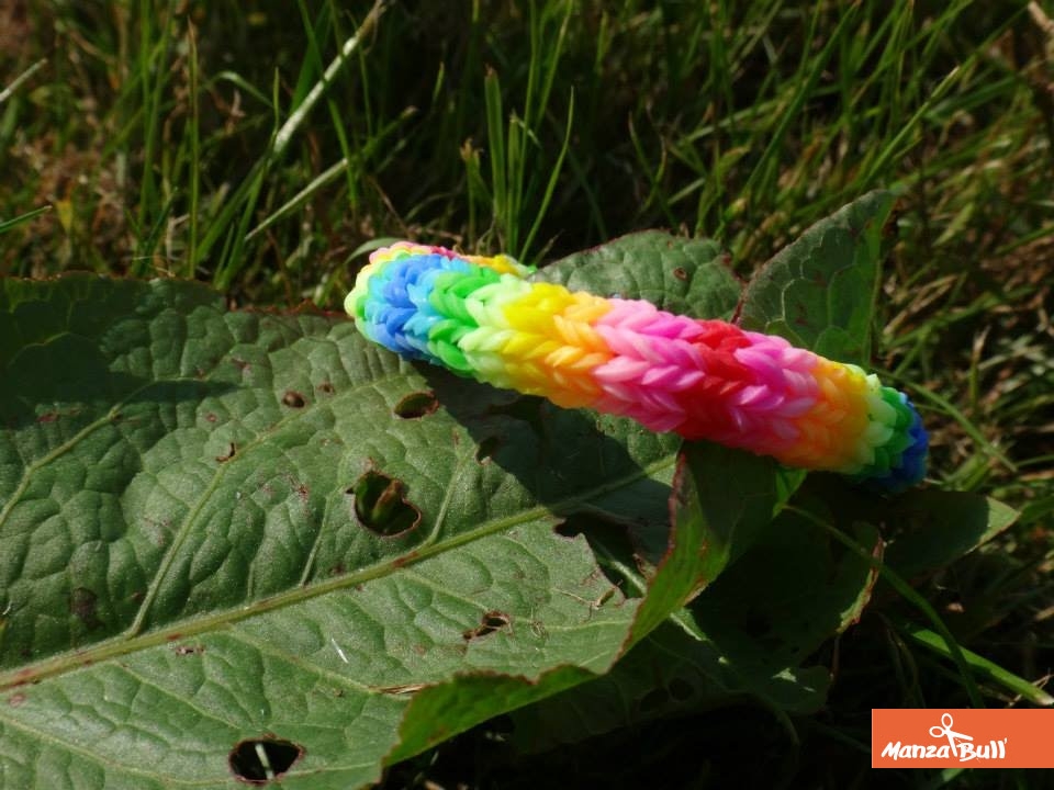 tuto élastiques bracelet rainbow loom rond - ManzaBull