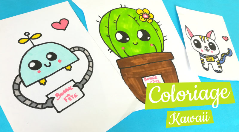 Coloriage Kawaii Fête Des Mères Fête Des Pères