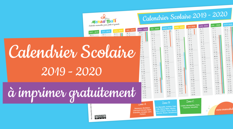 Calendrier 2020 vacances scolaire