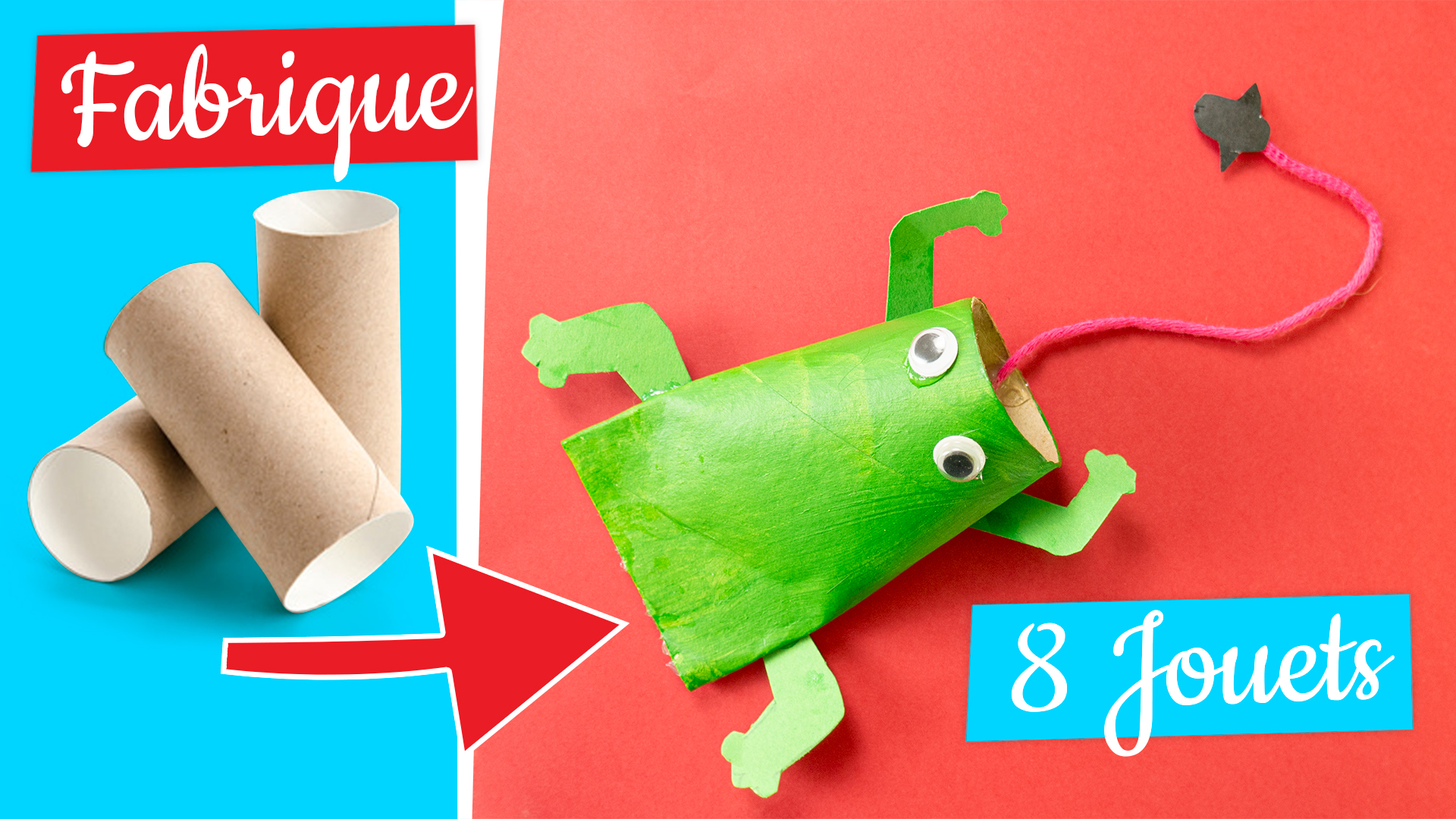 8 jouet DIY rouleau de papier toilette