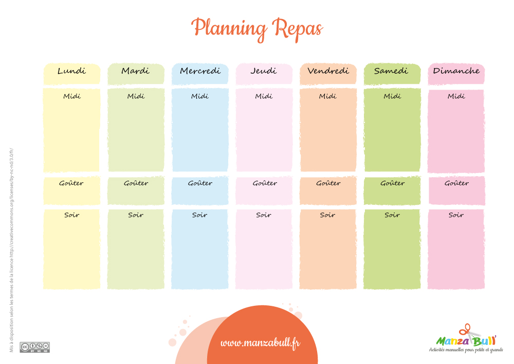 planning repas