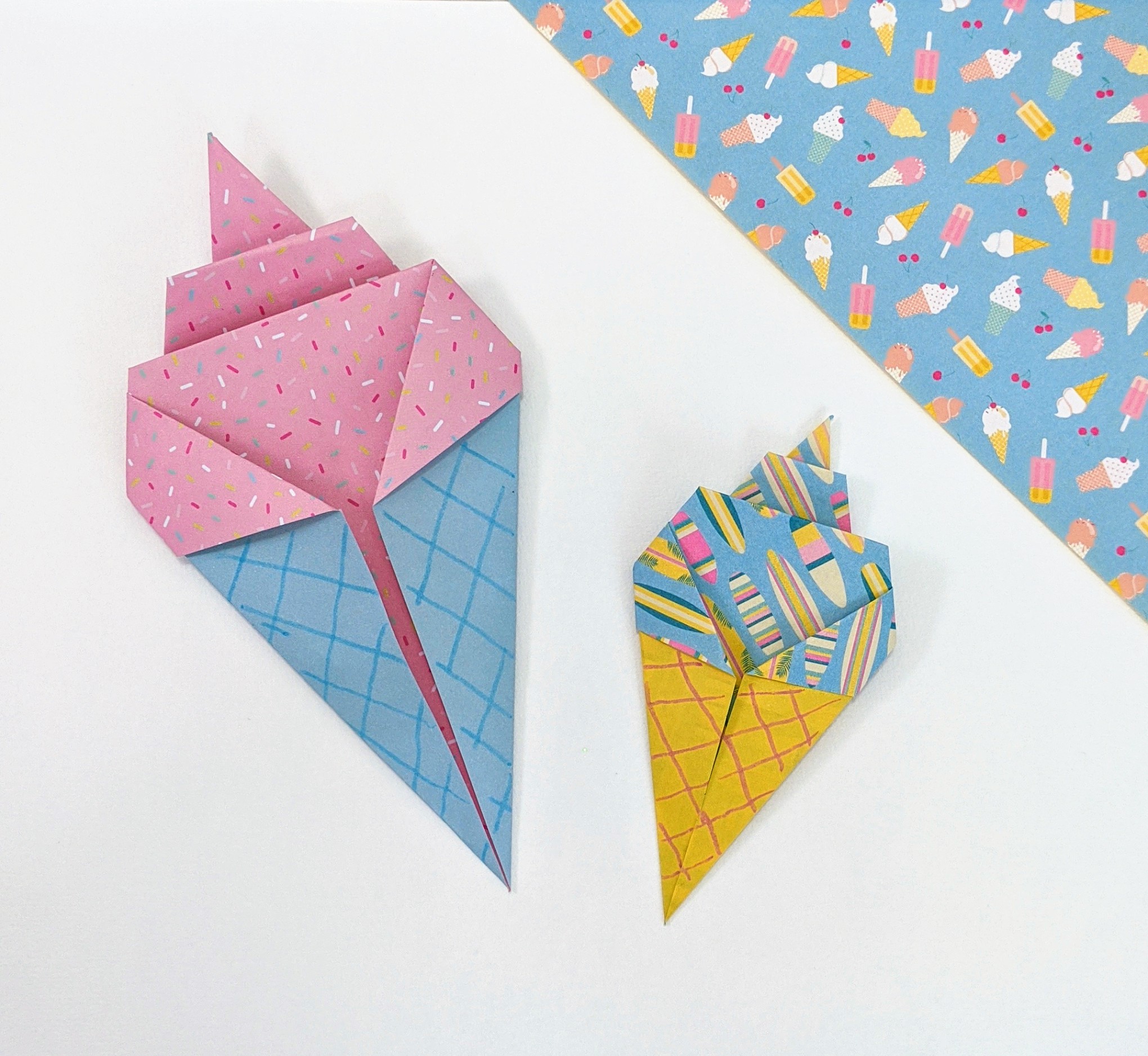 Tuto origami glace ManzaBull' comment faire ce pliage facile