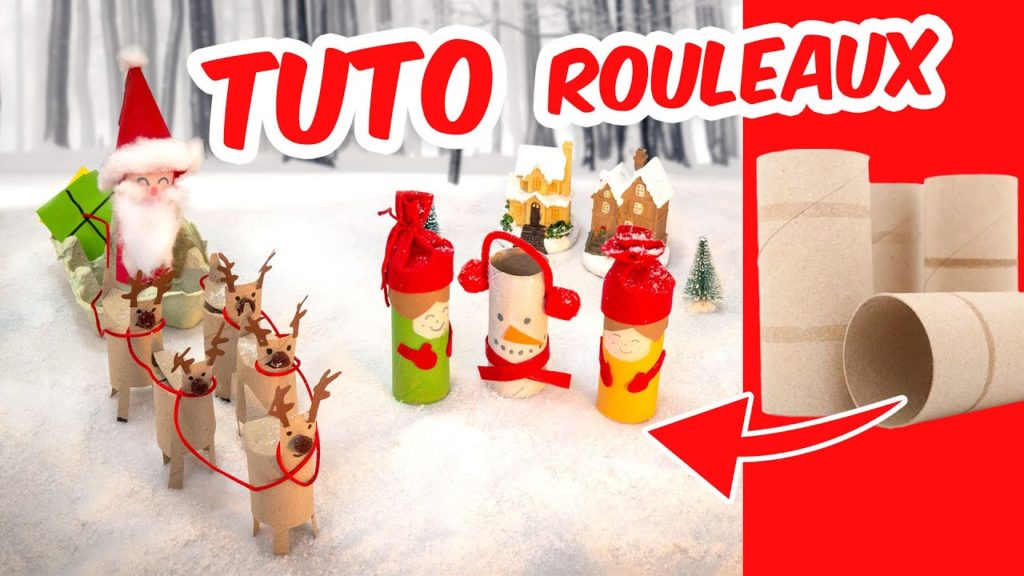 Décor de Noël en rouleaux de papier toilette - ManzaBull'