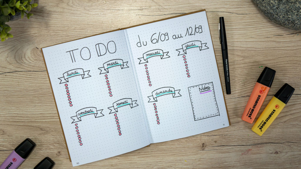 Bullet journal to do list