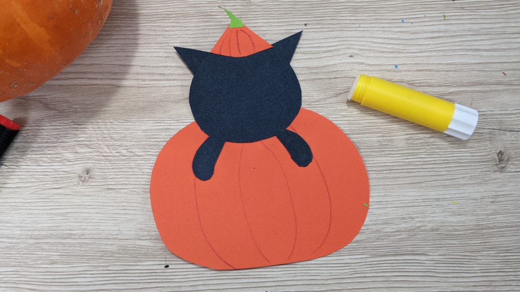 Paper Craft citrouille et chat noir kawaii