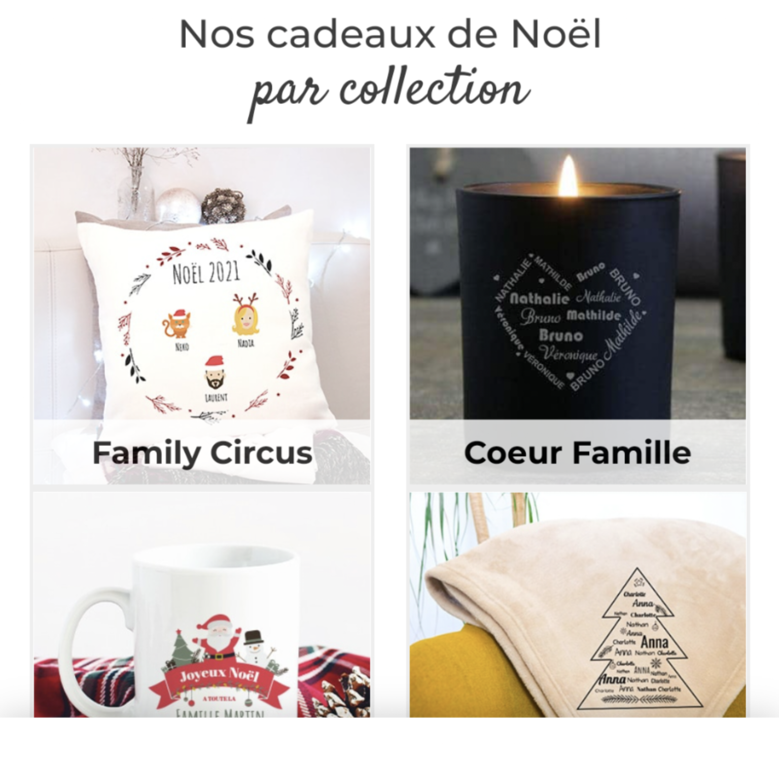 Idées de cadeaux de Noël personnalisés avec Cadeaux.com - ManzaBull'