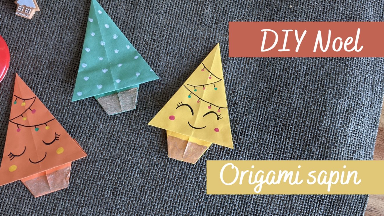 Origami sapin de Noël facile ManzaBull'