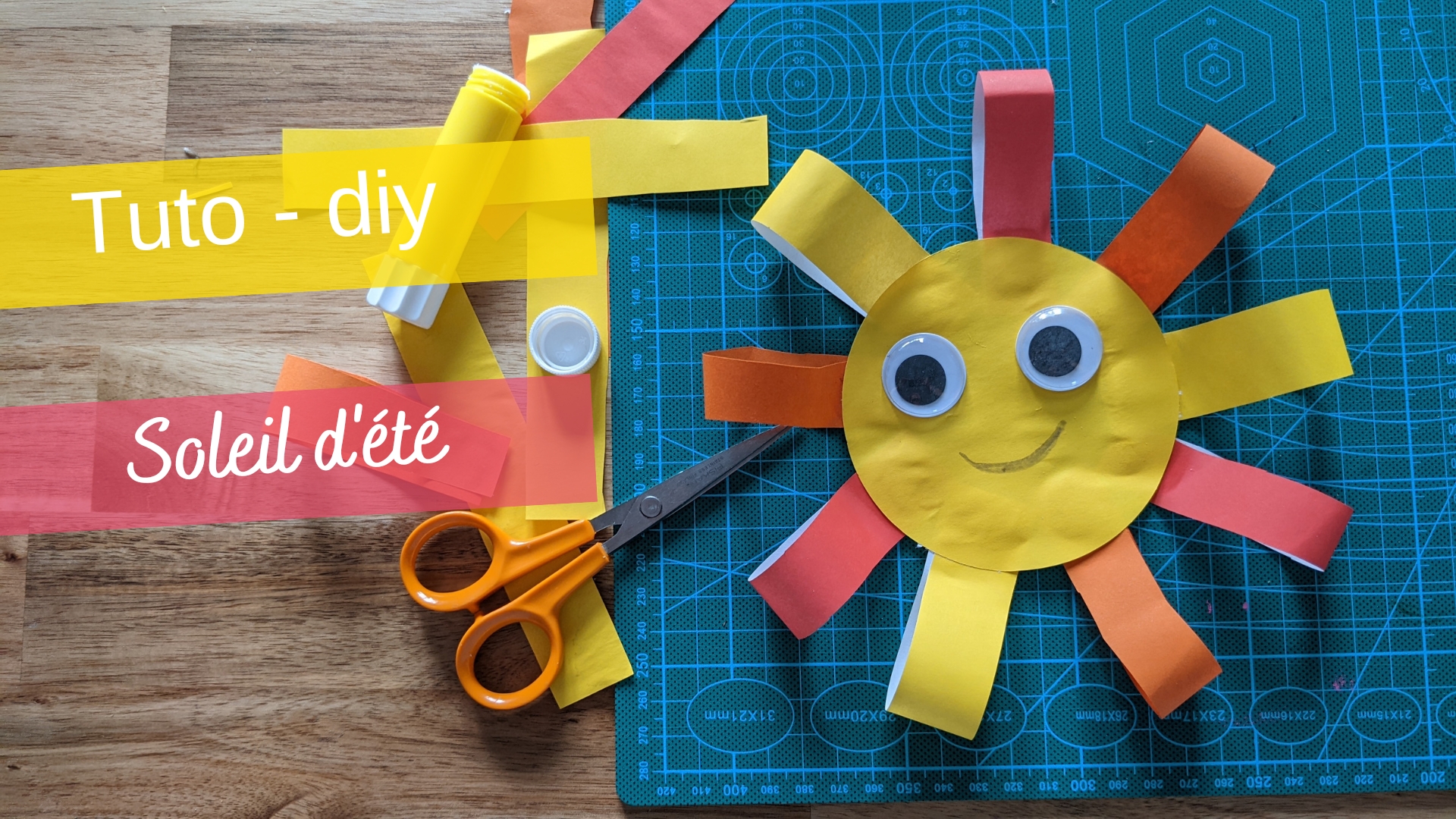 Activité manuelle : soleil en papier - ManzaBull'