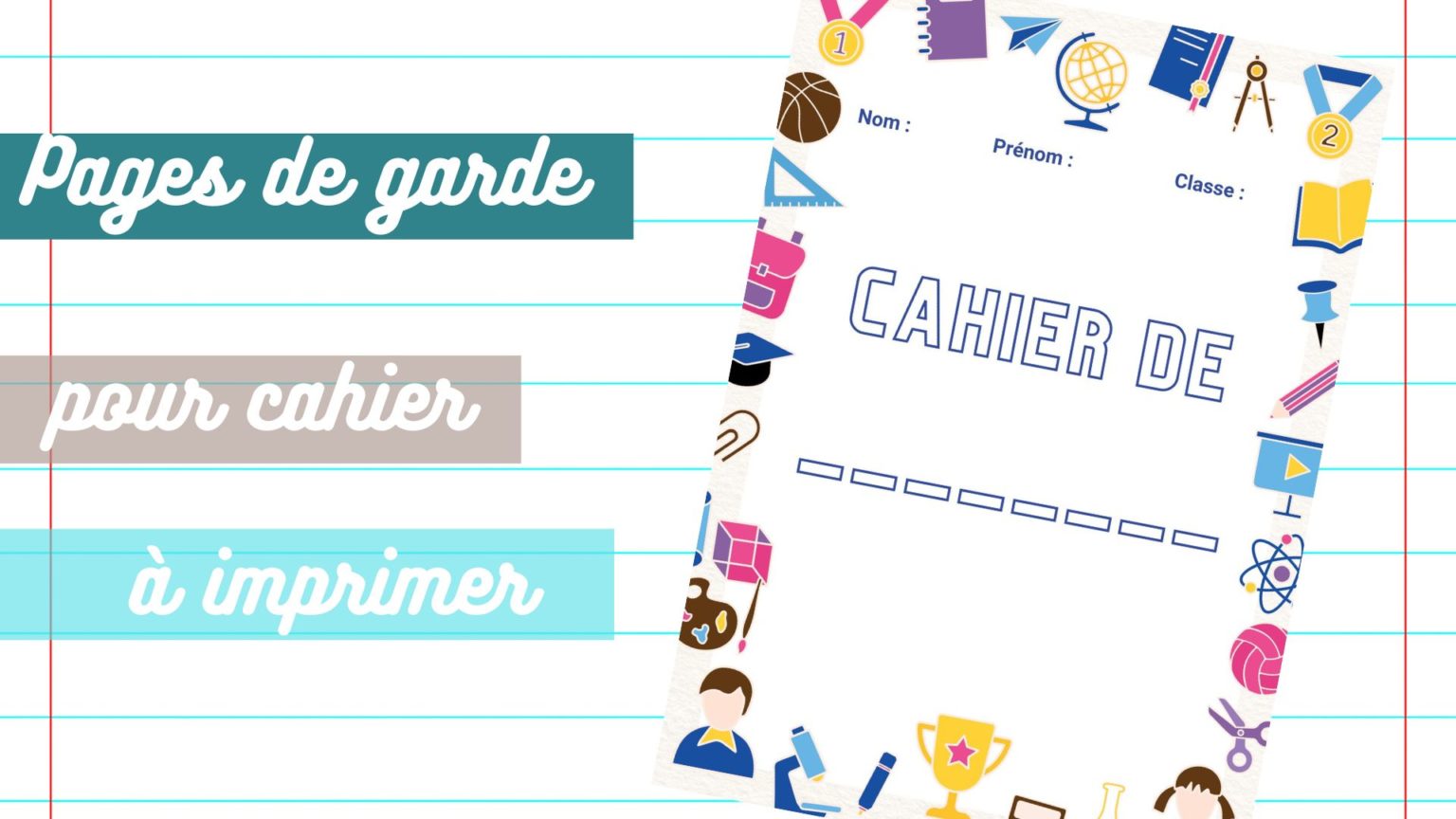 Pages De Garde Pour Cahier Imprimer ManzaBull 