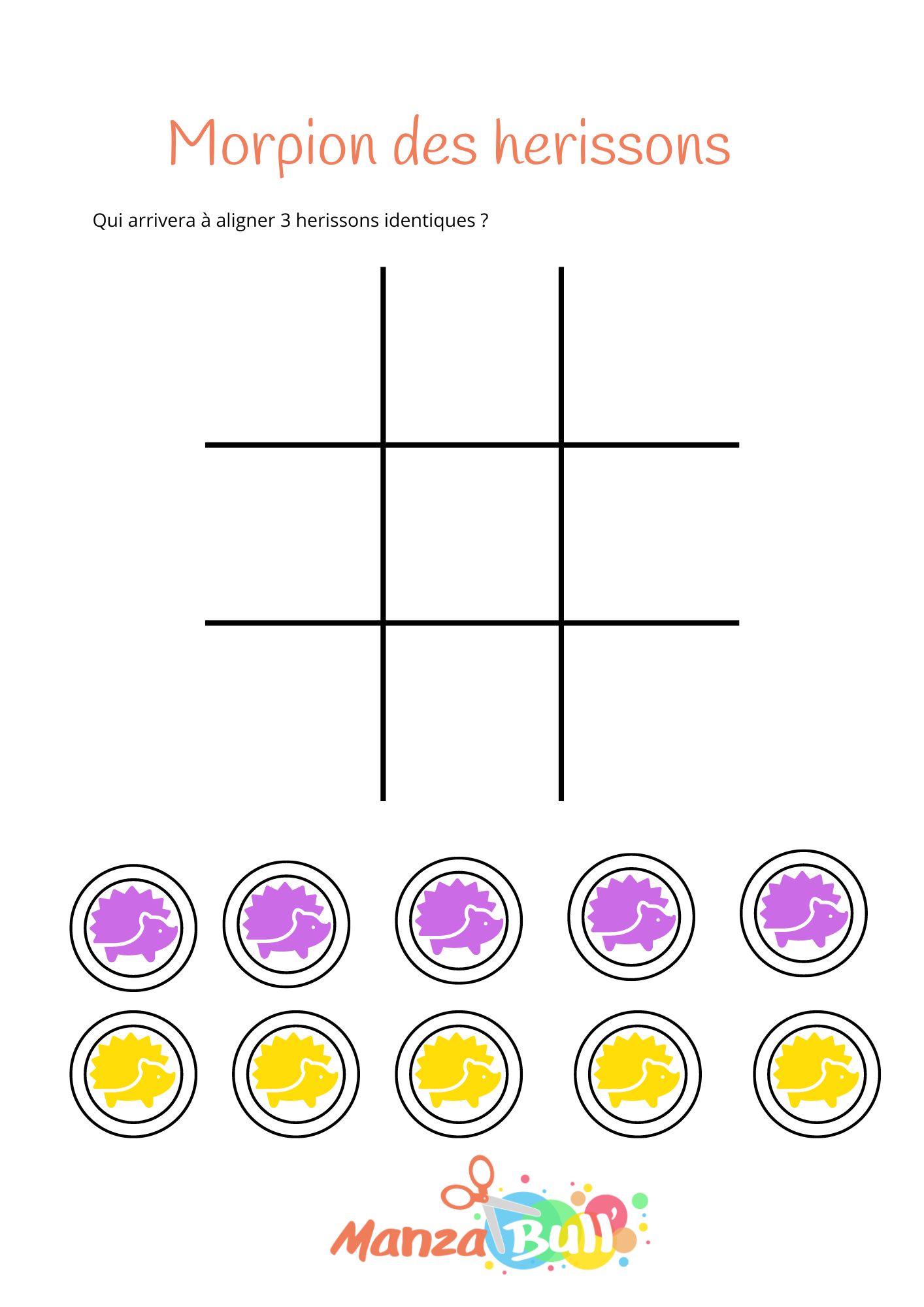 Activités sur le thème du hérisson - ManzaBull'