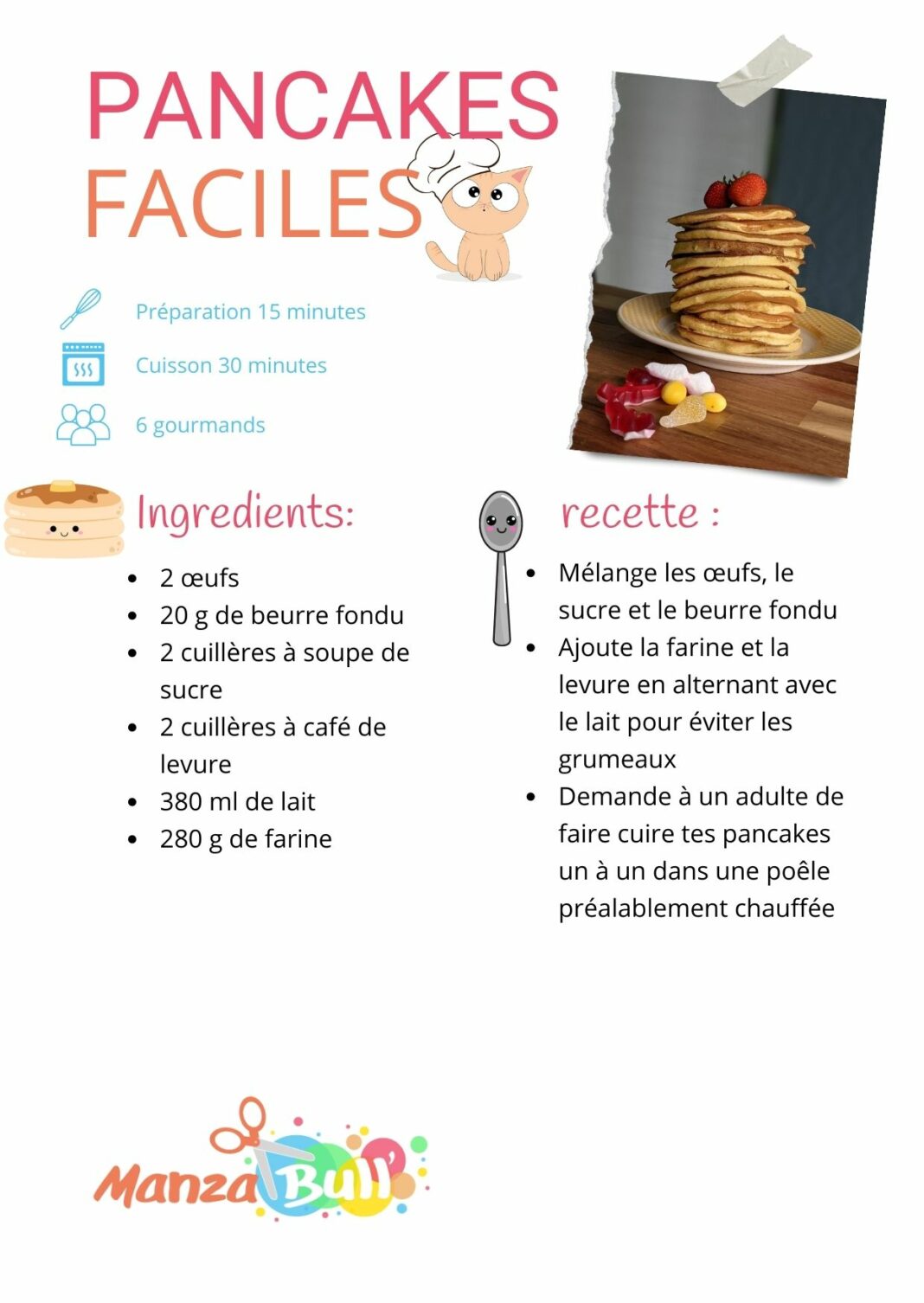 Recette de pancakes faciles ManzaBull'