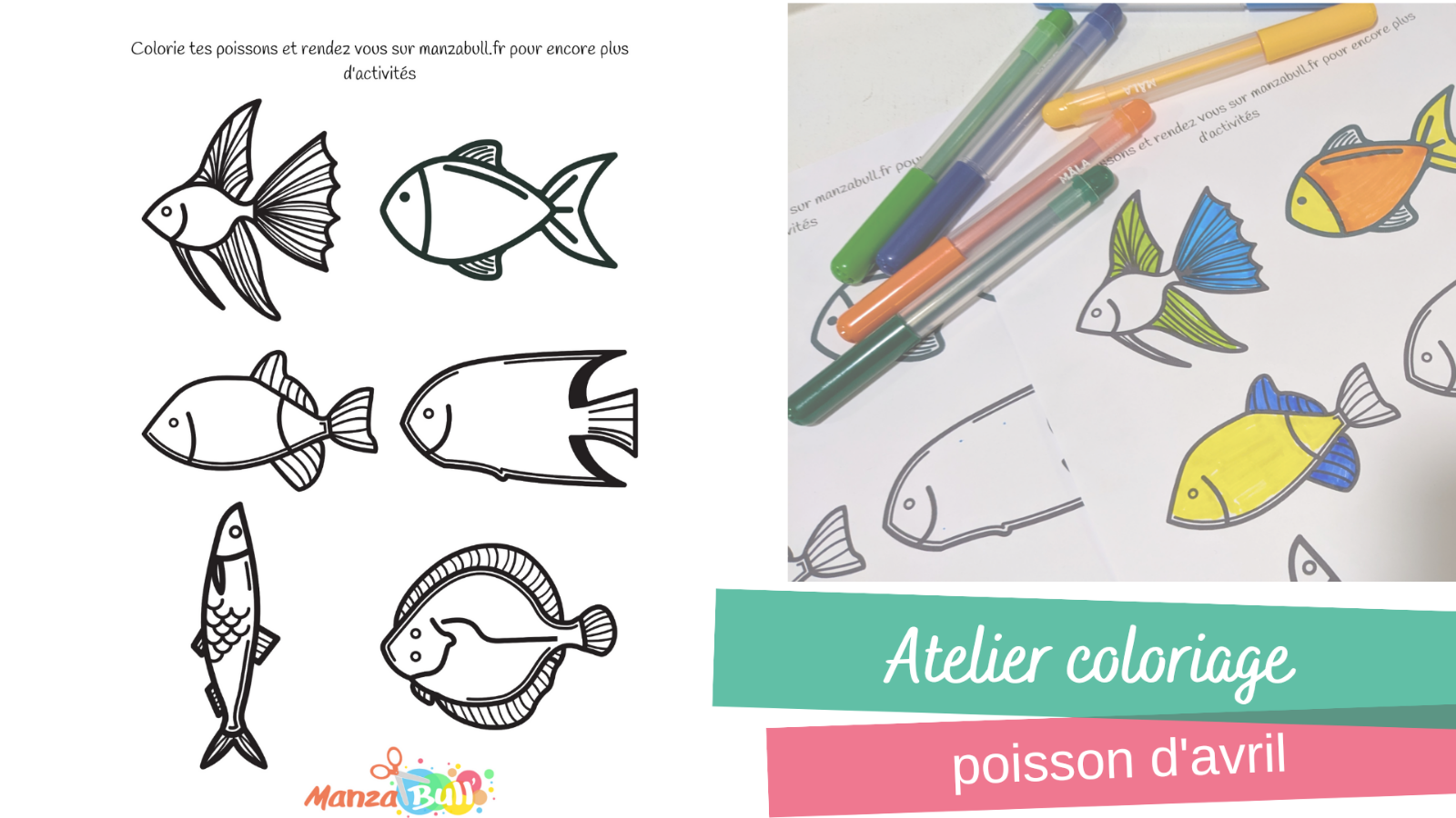 Poisson D Avril A Imprimer Et Découper www.manzabull.fr