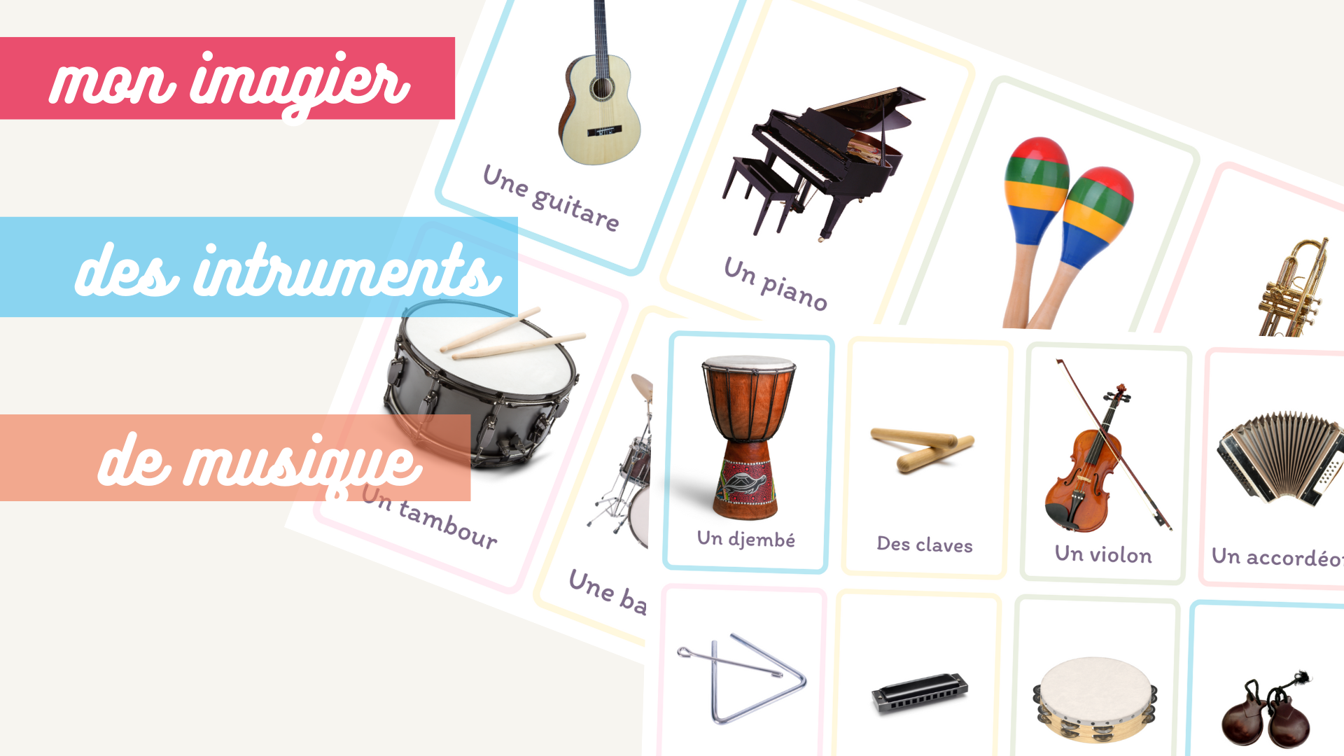 Images Instruments De Musique à Imprimer Imagier des instruments de musique - ManzaBull'