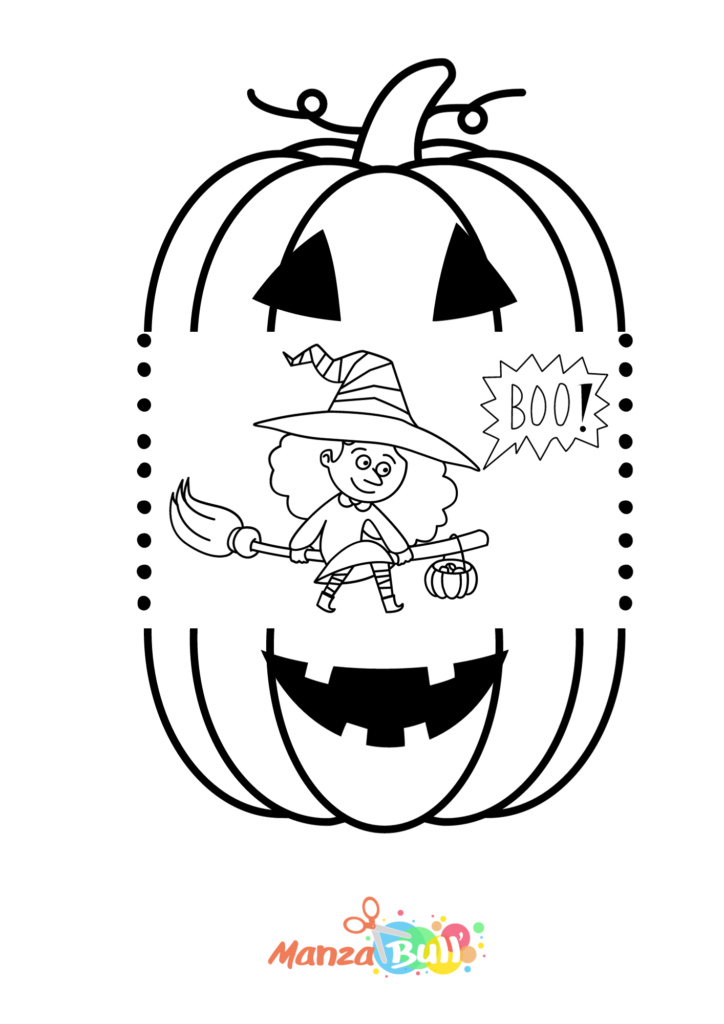 coloriage halloween pop up à imprimer