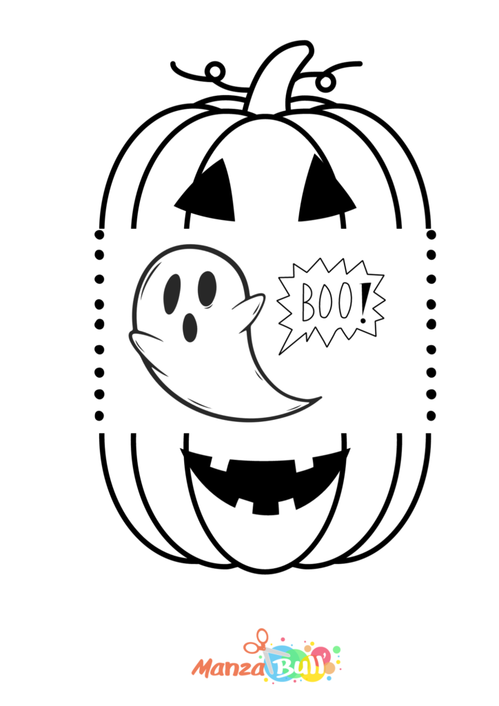 coloriage halloween pop up à imprimer