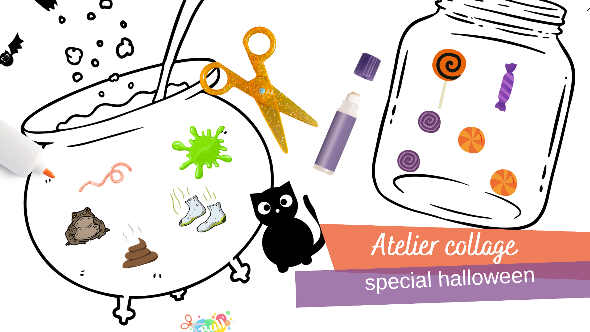 Activité collage pour halloween ManzaBull'