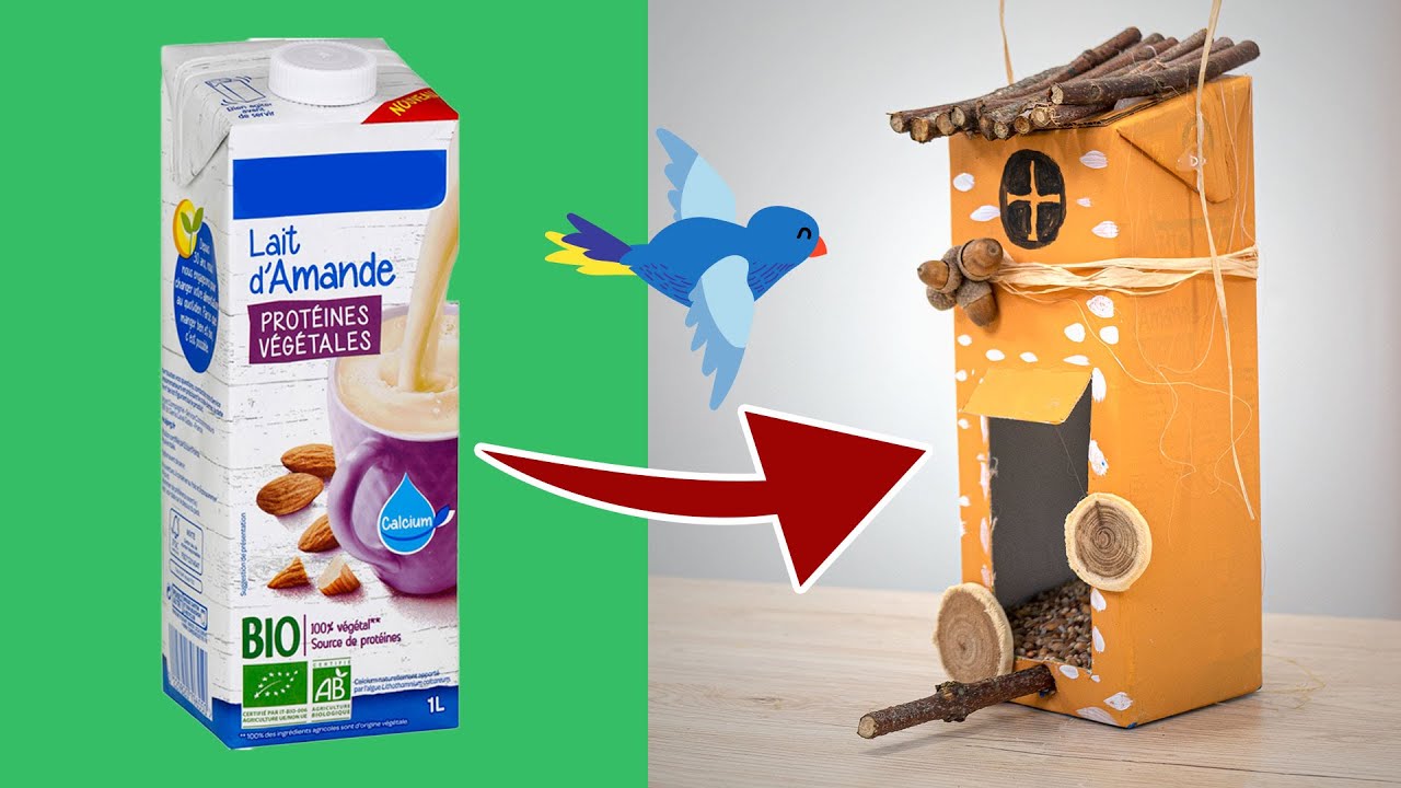 Fabriquer une mangeoire à oiseaux ManzaBull' activité manuelle récup' — free download